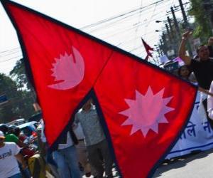 Puzzle Η σημαία του Νεπάλ